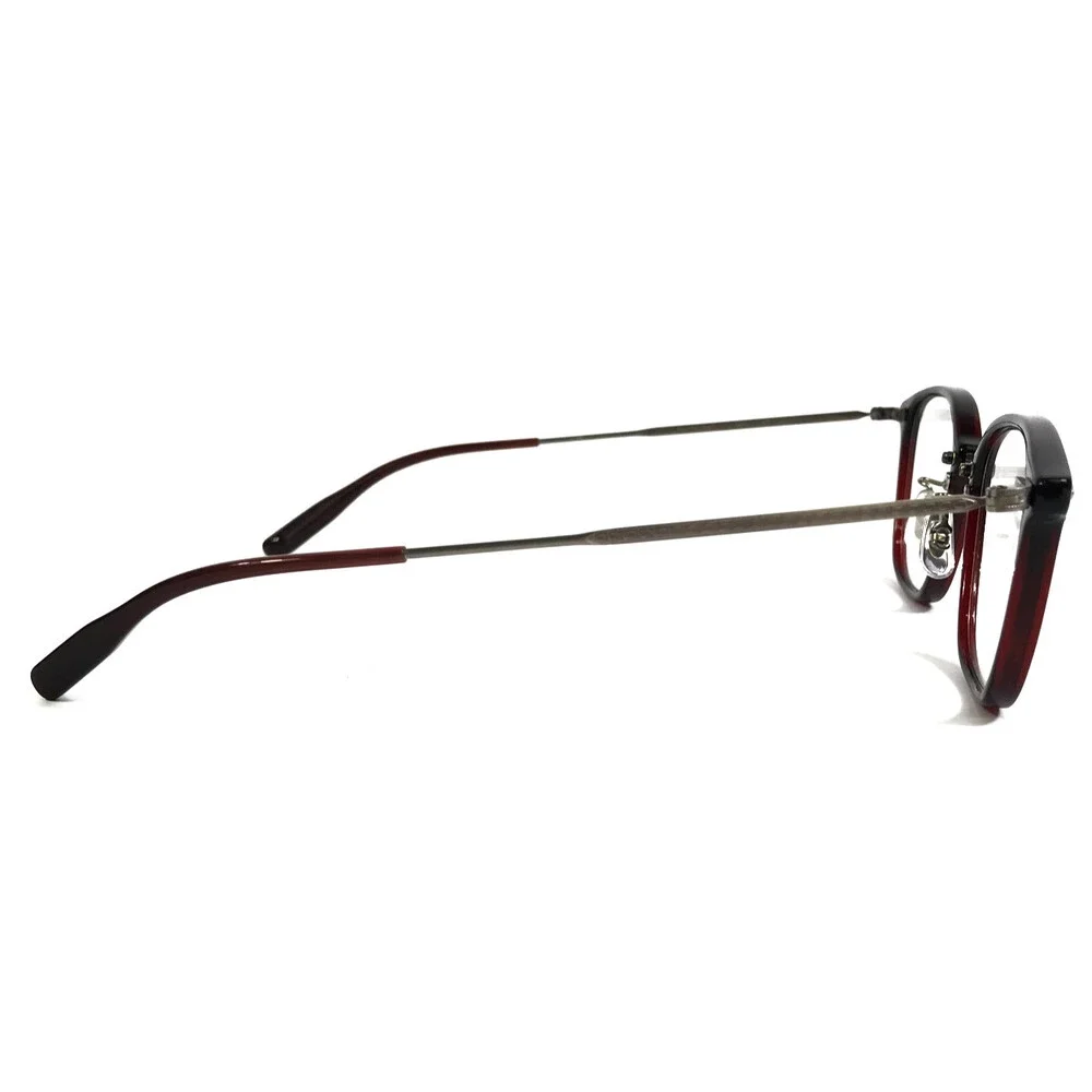 Eyevan Eyeglasses Frames MacDougal DBE Dark Burgundy Antique Gray 48-22-145